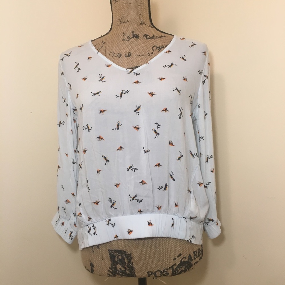A New Day Blouse with Birds